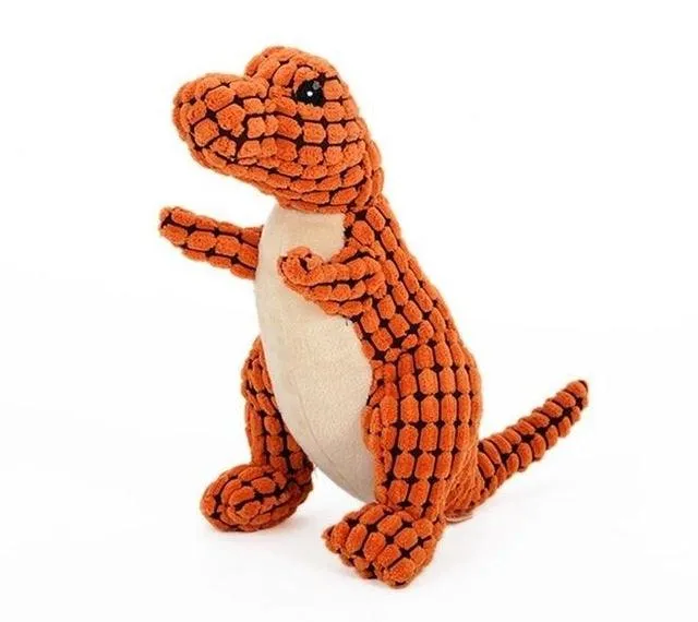 Funny Dinosaur Corduroy Dog's Toy