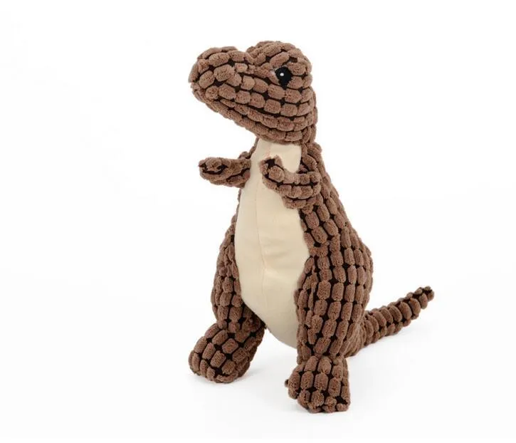 Funny Dinosaur Corduroy Dog's Toy