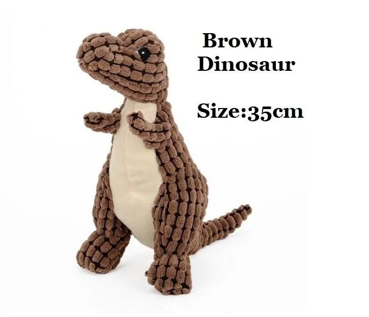 Funny Dinosaur Corduroy Dog's Toy