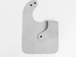 Gathre Vegan Leather Toddler Bib - Pewter