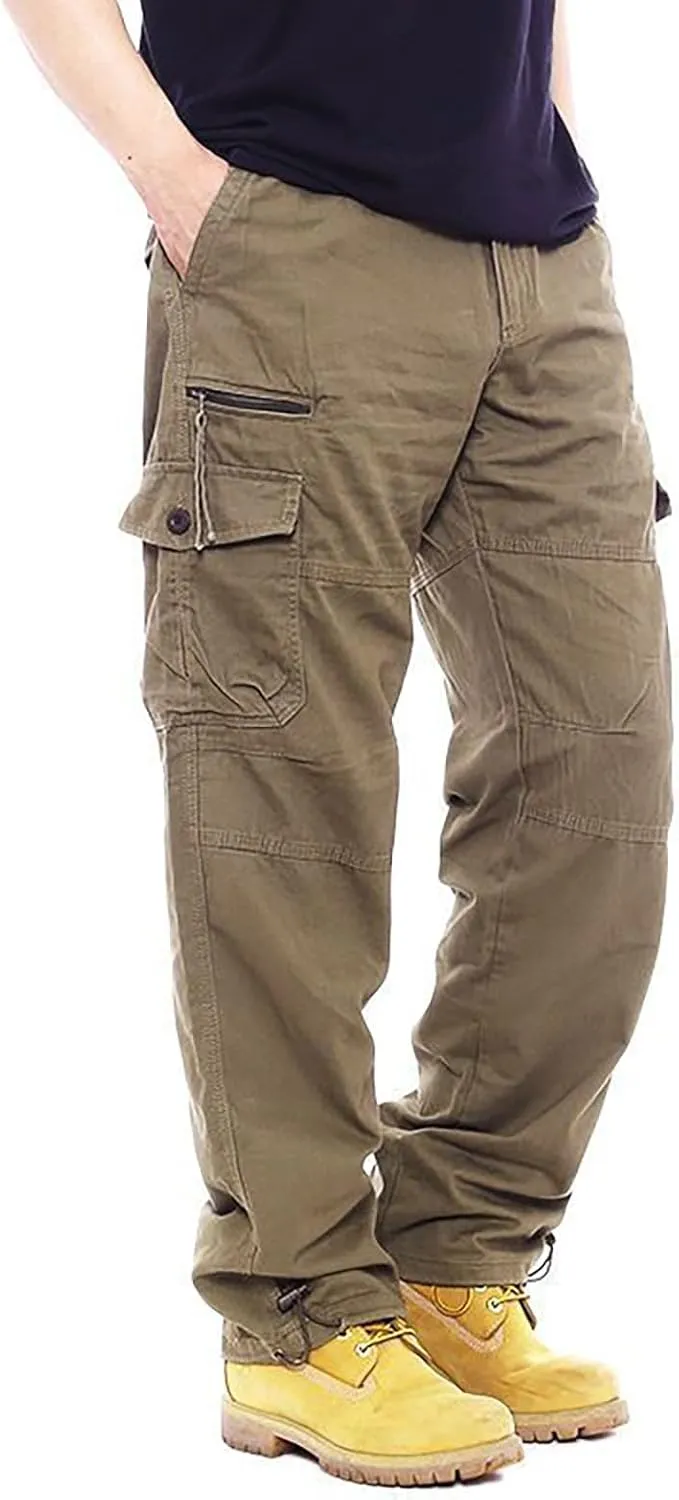 GOFULY Cargo Pants for Men Big and Tall Stretch Casual Sweatpants Pockets Big and Tall Pants Slim Fit Tactical Pants 2024