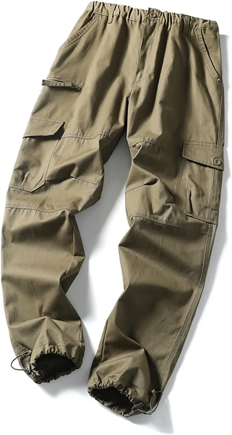 GOFULY Cargo Pants for Men Big and Tall Stretch Casual Sweatpants Pockets Big and Tall Pants Slim Fit Tactical Pants 2024