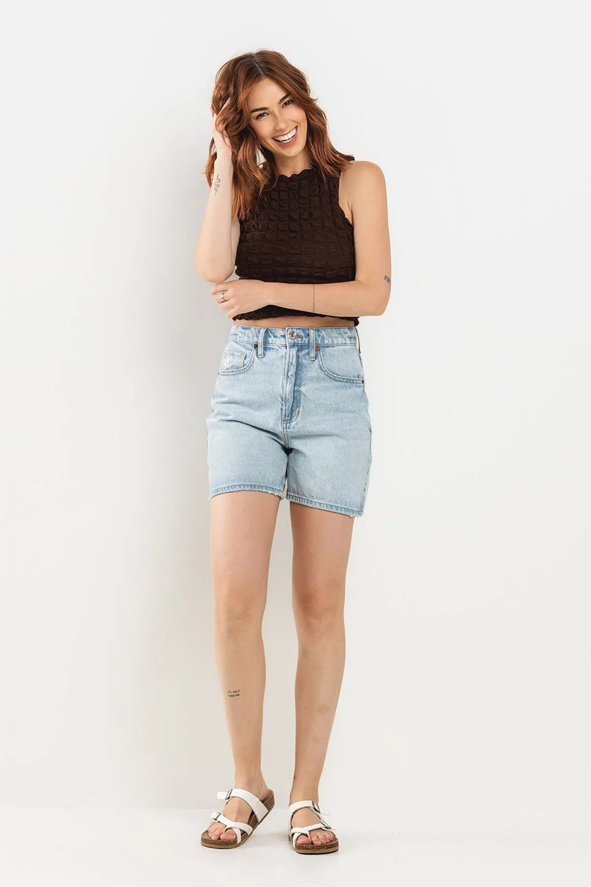 HIGH RISE BAGGY SHORT IN LIGHT VINTAGE / SP-S7554LV