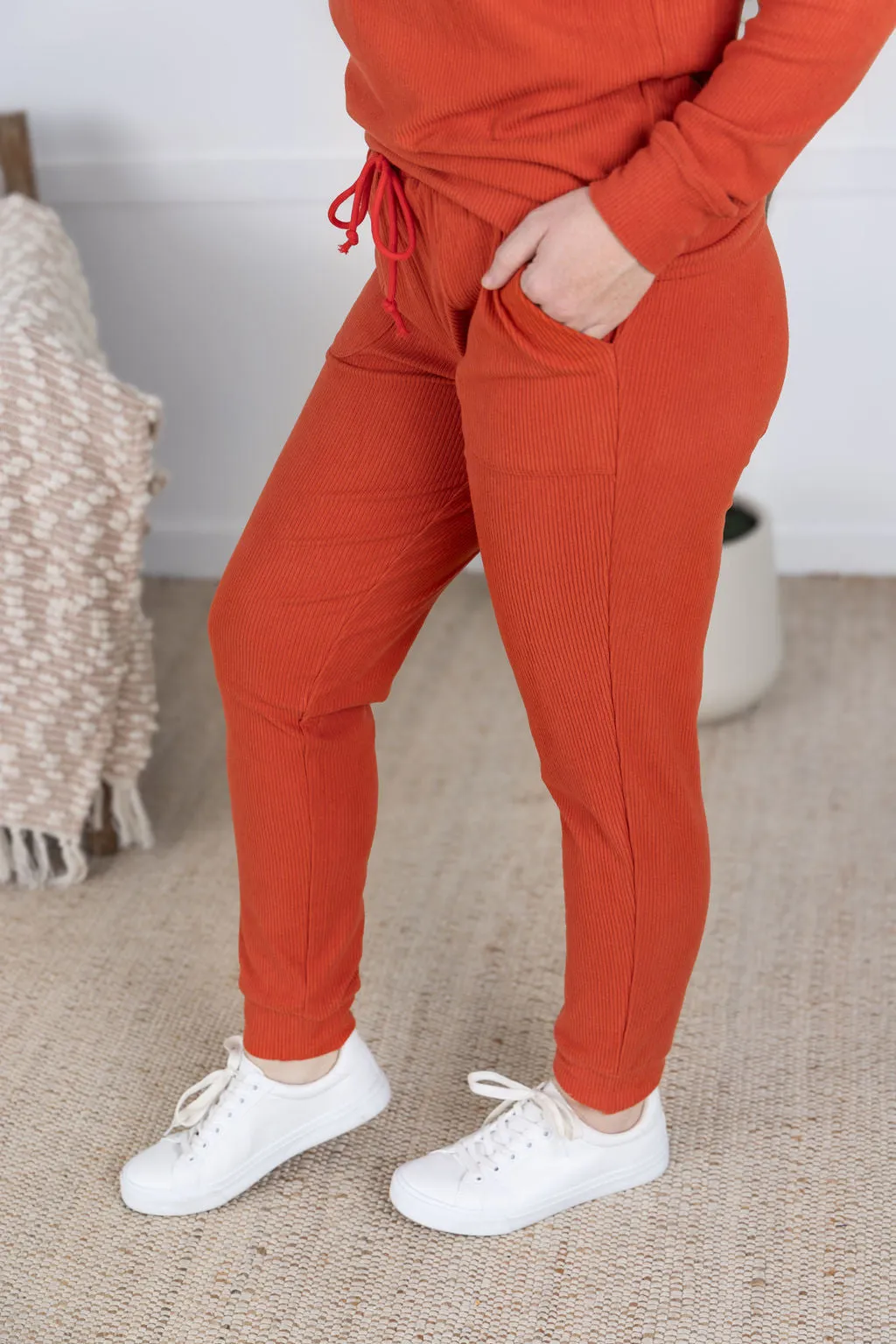 IN PRODUCTION Corrine Joggers - Pumpkin