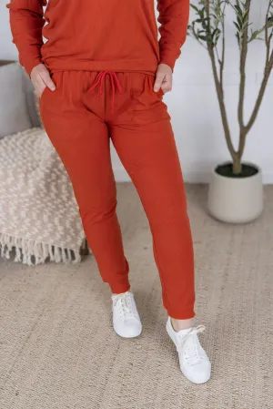 IN PRODUCTION Corrine Joggers - Pumpkin