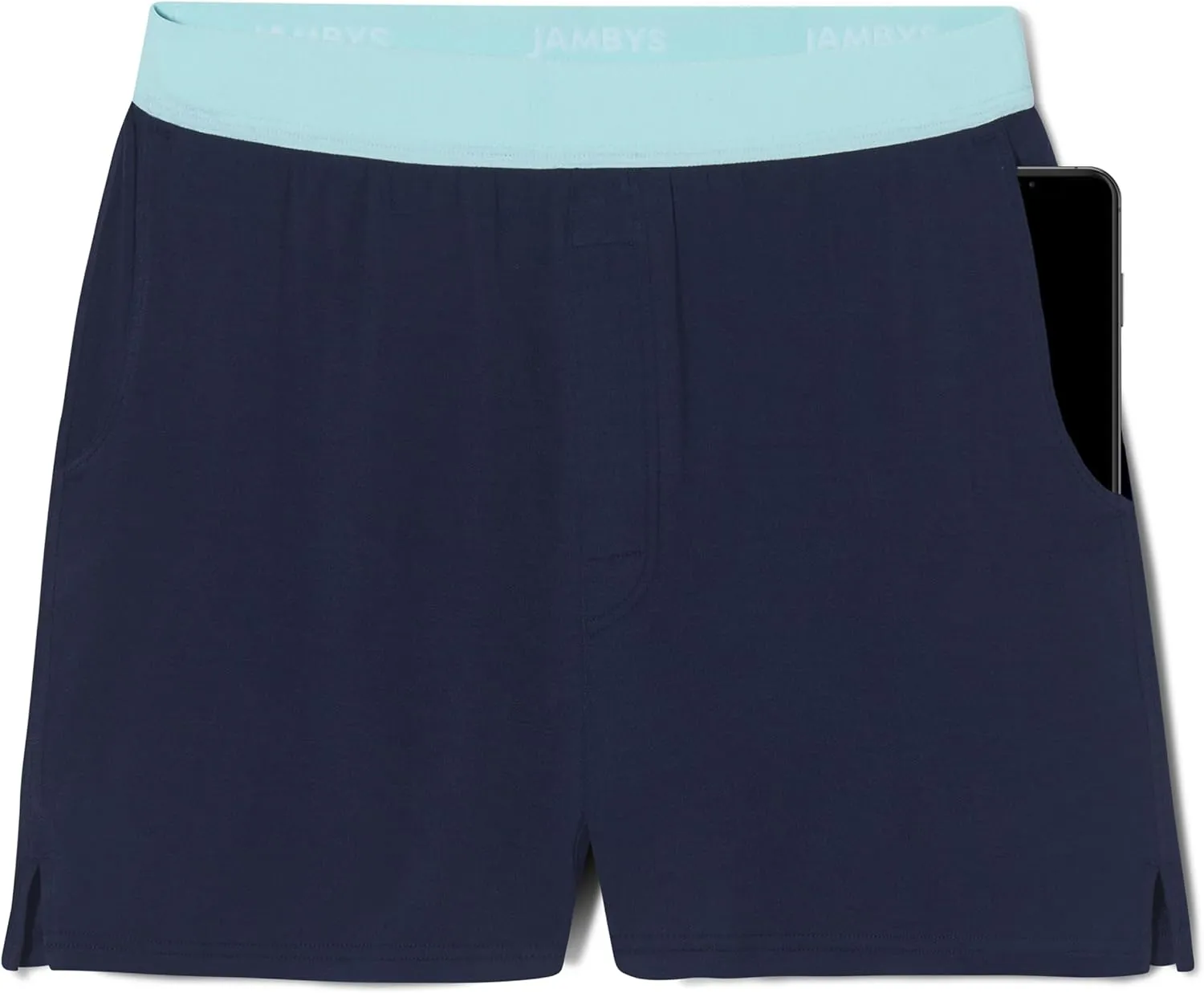 Jambys Boxers With Pockets | House Shorts Unisex Lounge and Sleep Shorts for Women and Men, Multi-Use Pajama Shorts