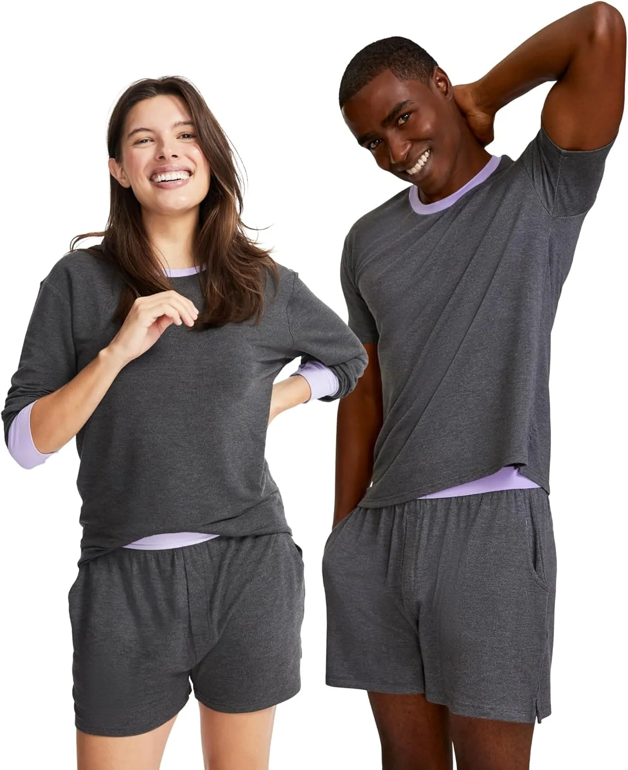 Jambys Boxers With Pockets | House Shorts Unisex Lounge and Sleep Shorts for Women and Men, Multi-Use Pajama Shorts