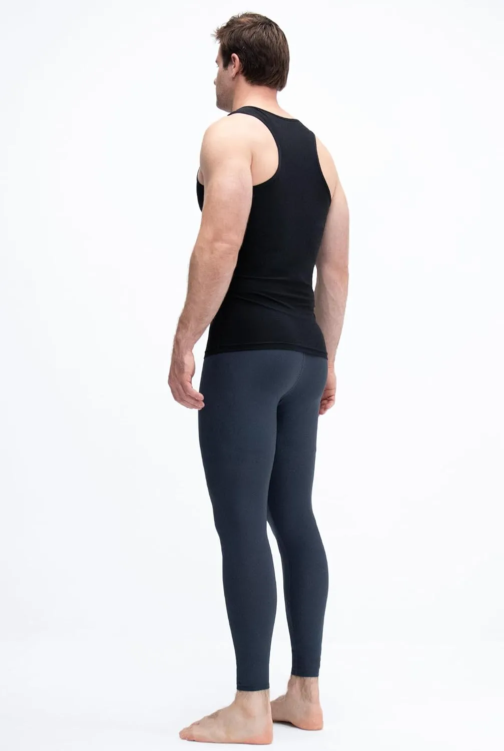 KISTA 3 Pack Men's Cool Dry Compression Sleeveless Tank Top, Sports Running Basketball Workout Base Layer