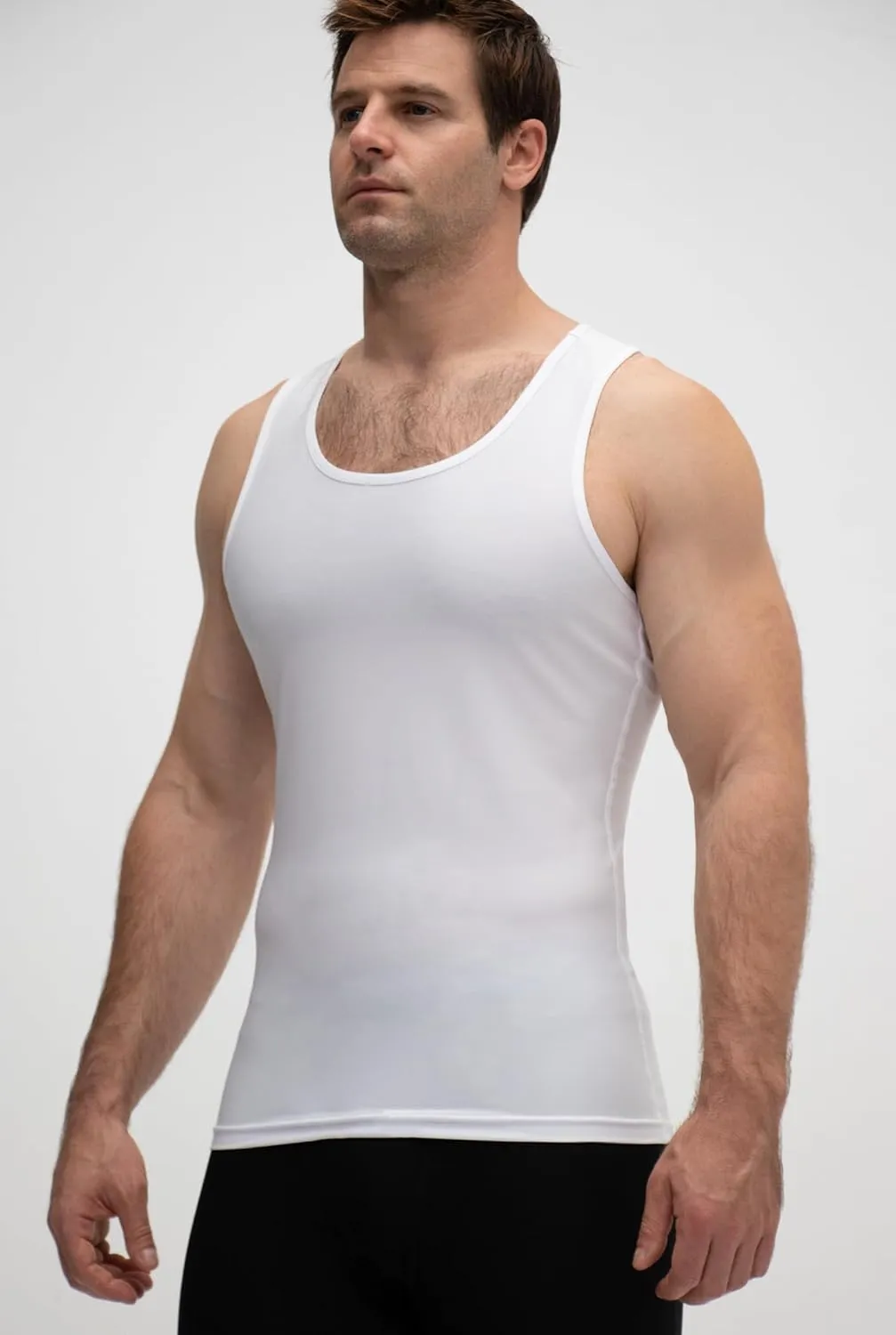 KISTA 3 Pack Men's Cool Dry Compression Sleeveless Tank Top, Sports Running Basketball Workout Base Layer