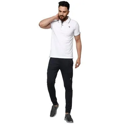 Kronos Slim Fit Cotton Polo | Men's | Pure White | KIBI Sports