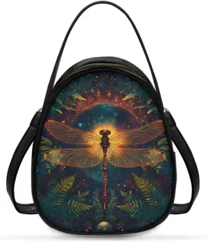 Ladies Double Layer Soft PU Leather Multi-Pocket Shoulder Bag Handbag Womens Crossboby Bag with Adjustable Strap