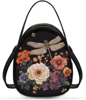 Ladies Double Layer Soft PU Leather Multi-Pocket Shoulder Bag Handbag Womens Crossboby Bag with Adjustable Strap