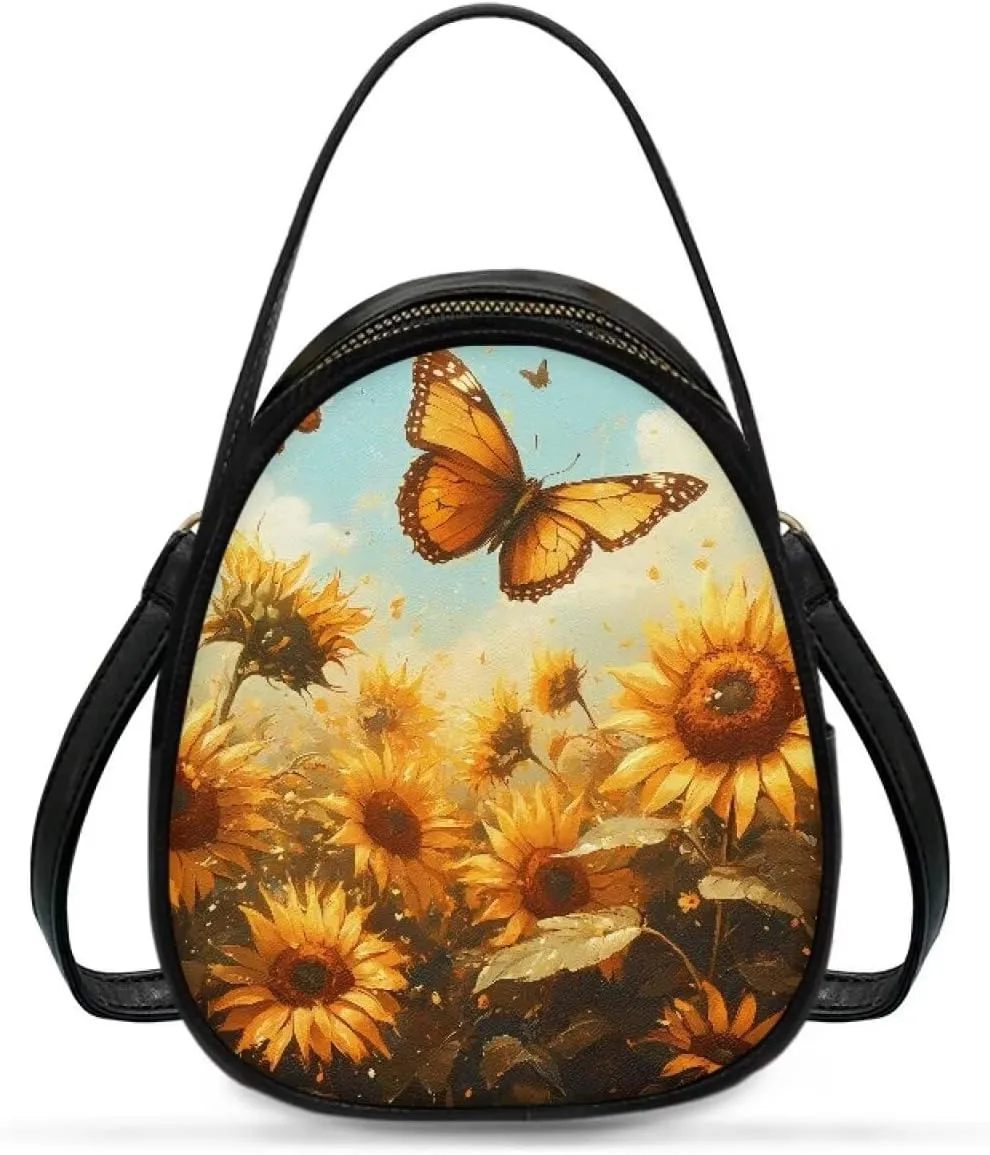 Ladies Double Layer Soft PU Leather Multi-Pocket Shoulder Bag Handbag Womens Crossboby Bag with Adjustable Strap
