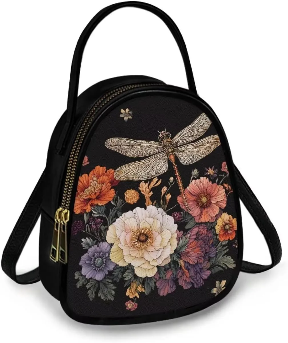 Ladies Double Layer Soft PU Leather Multi-Pocket Shoulder Bag Handbag Womens Crossboby Bag with Adjustable Strap