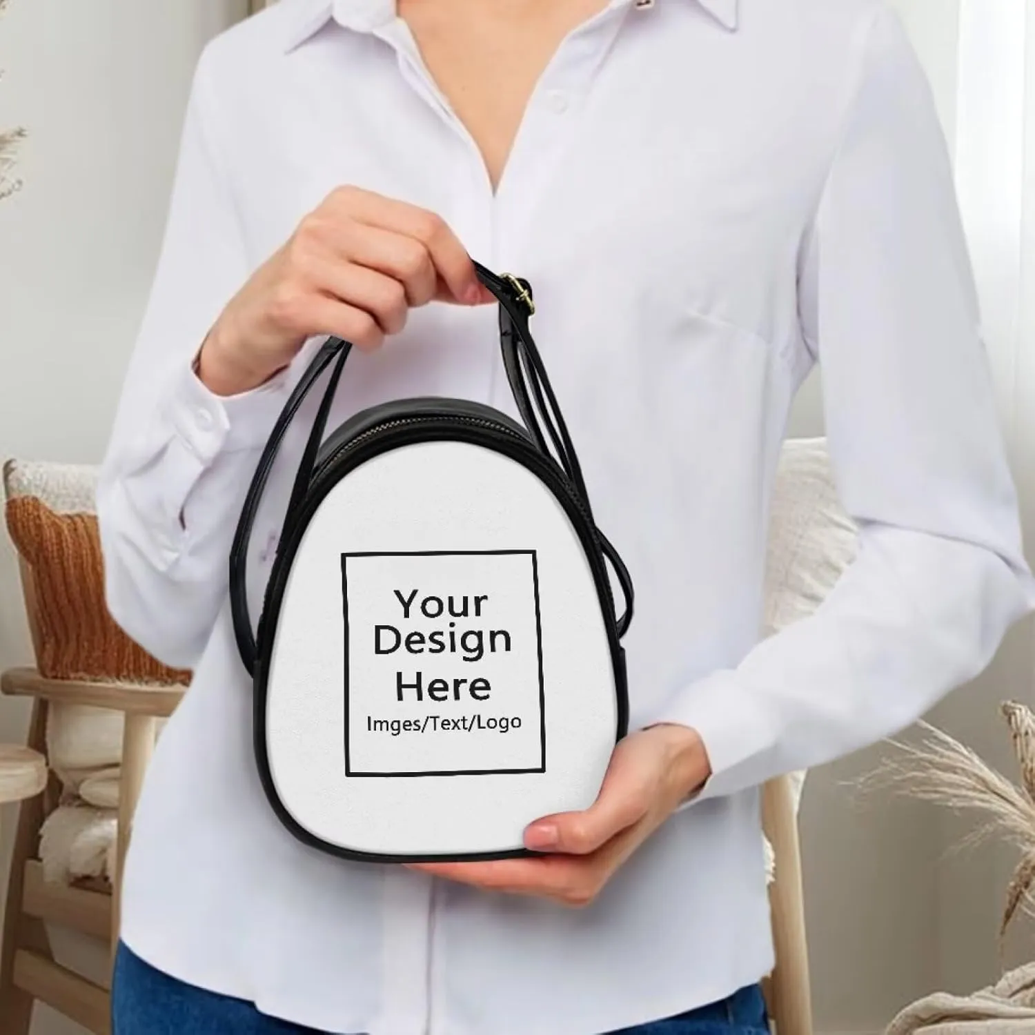 Ladies Double Layer Soft PU Leather Multi-Pocket Shoulder Bag Handbag Womens Crossboby Bag with Adjustable Strap