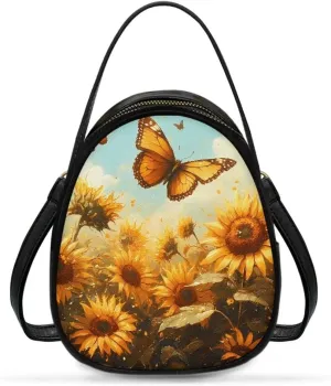 Ladies Double Layer Soft PU Leather Multi-Pocket Shoulder Bag Handbag Womens Crossboby Bag with Adjustable Strap