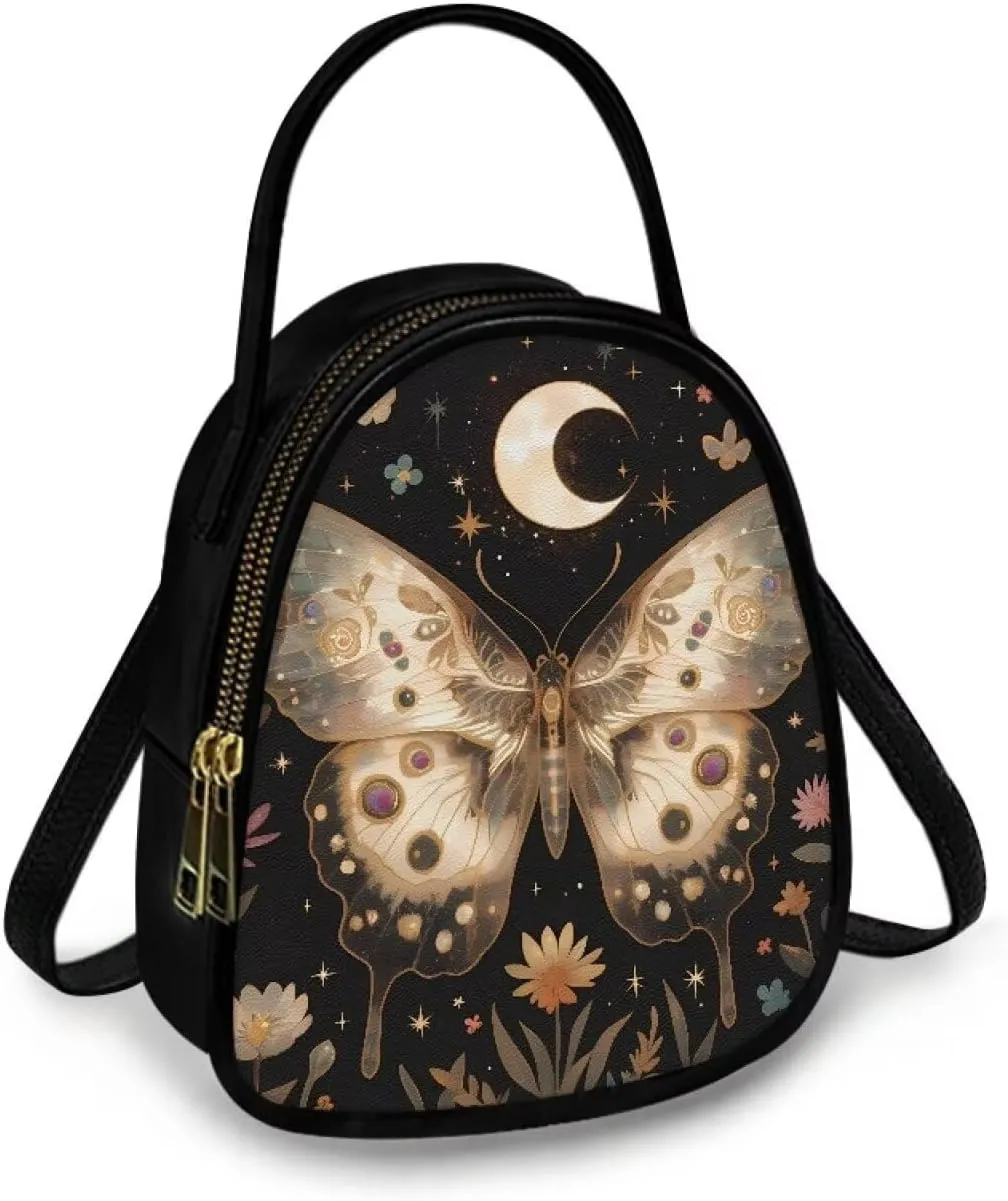 Ladies Double Layer Soft PU Leather Small Square Bag Large Capacity Crossbody Satchel for Women One Size Zipper