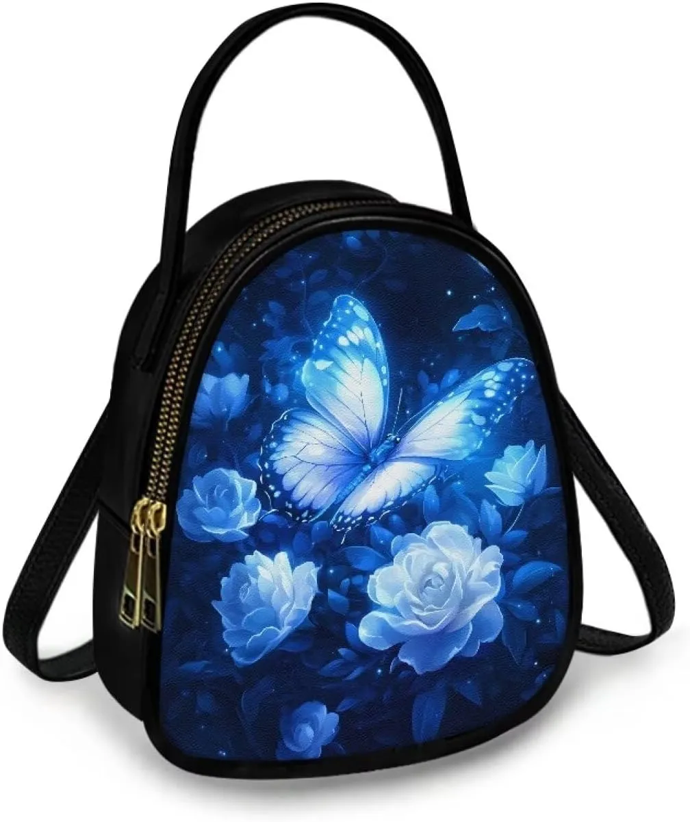 Ladies Double Layer Soft PU Leather Small Square Bag Large Capacity Crossbody Satchel for Women One Size Zipper