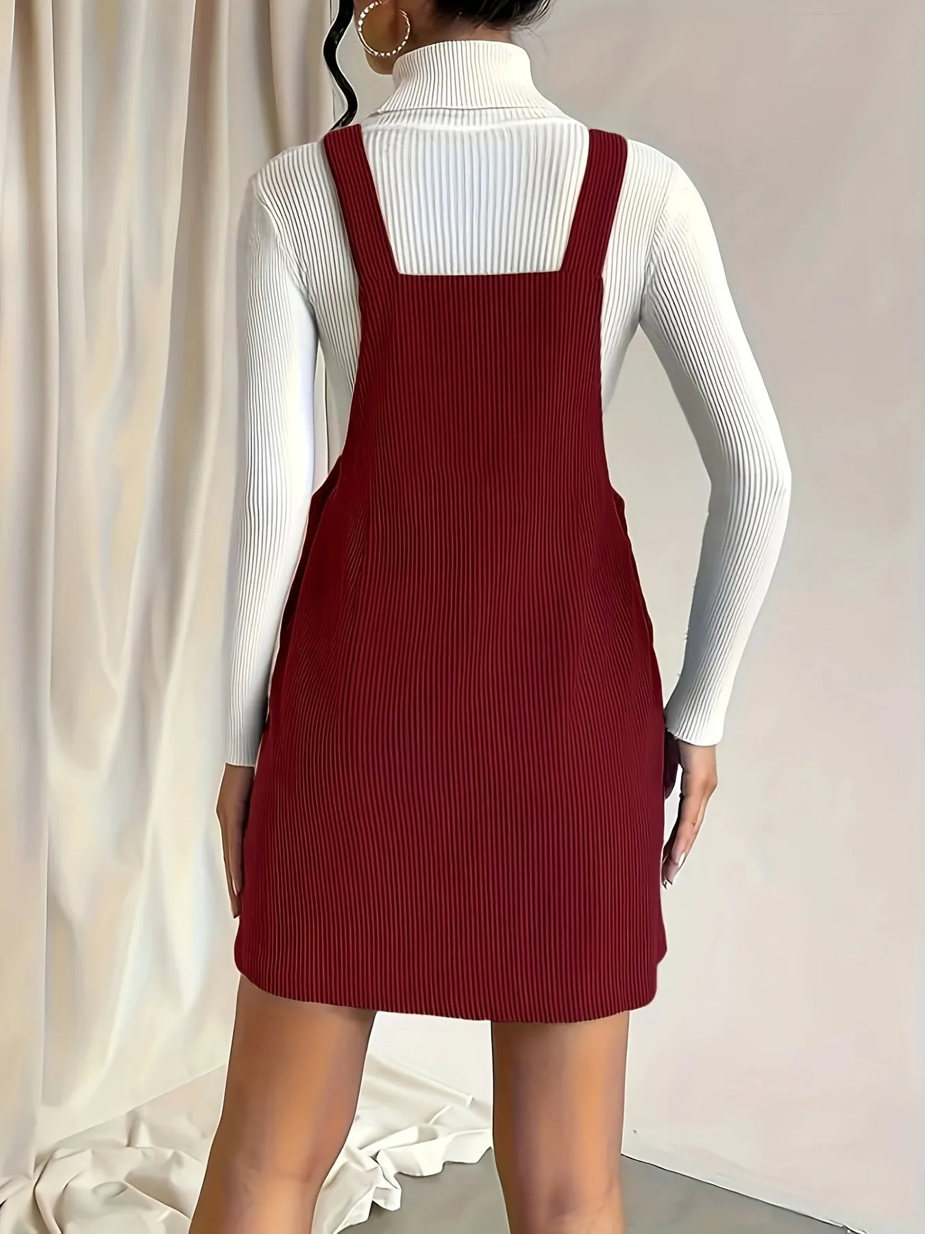 Lana  Corduroy Pinafore Dress