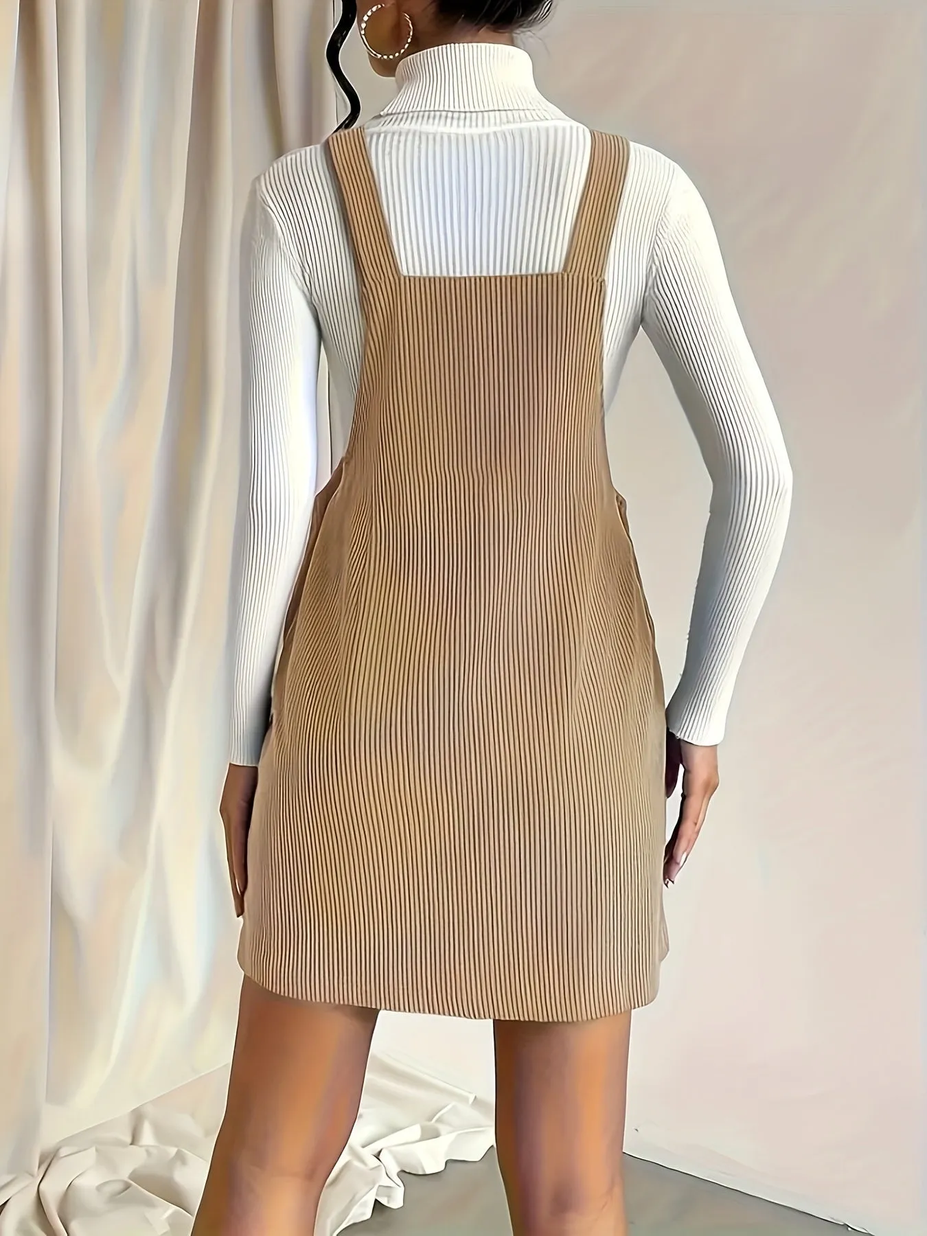 Lana  Corduroy Pinafore Dress