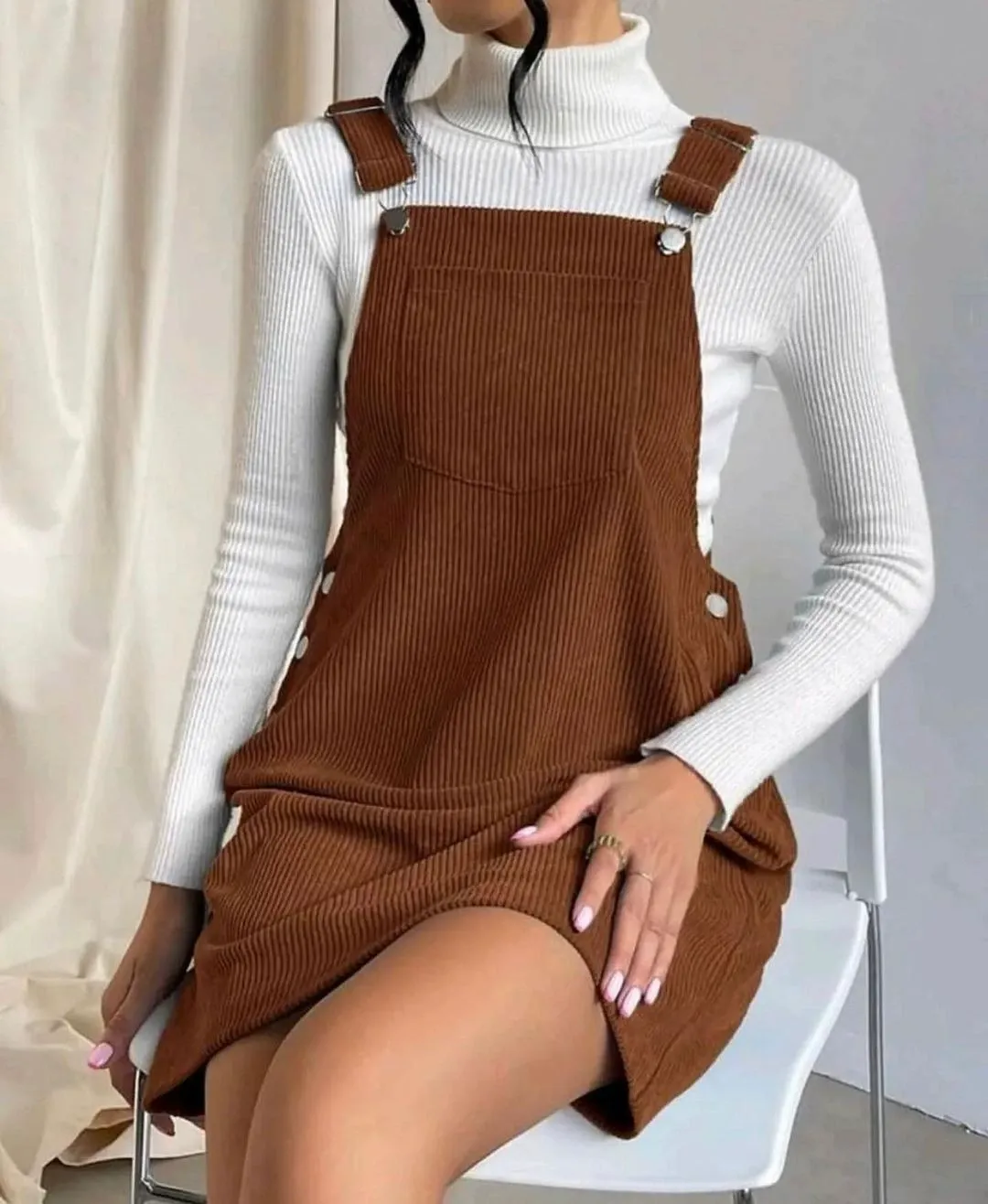 Lana  Corduroy Pinafore Dress