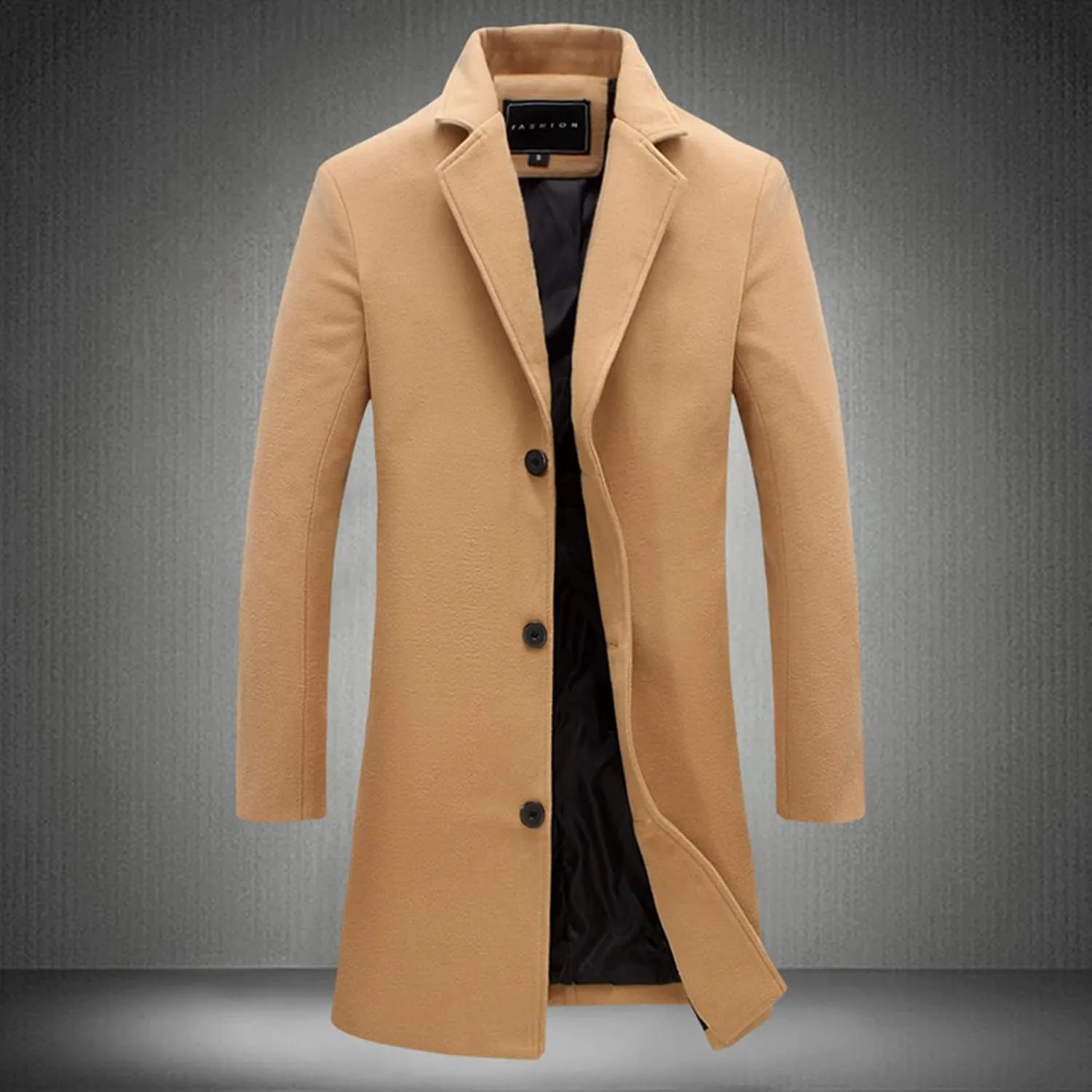 LCMTWX Coats for Men and Winter Jacket Coat Leisure Plus Size Hat Zip Pockets Cotton-Padded Warm Men's Thicken Warm