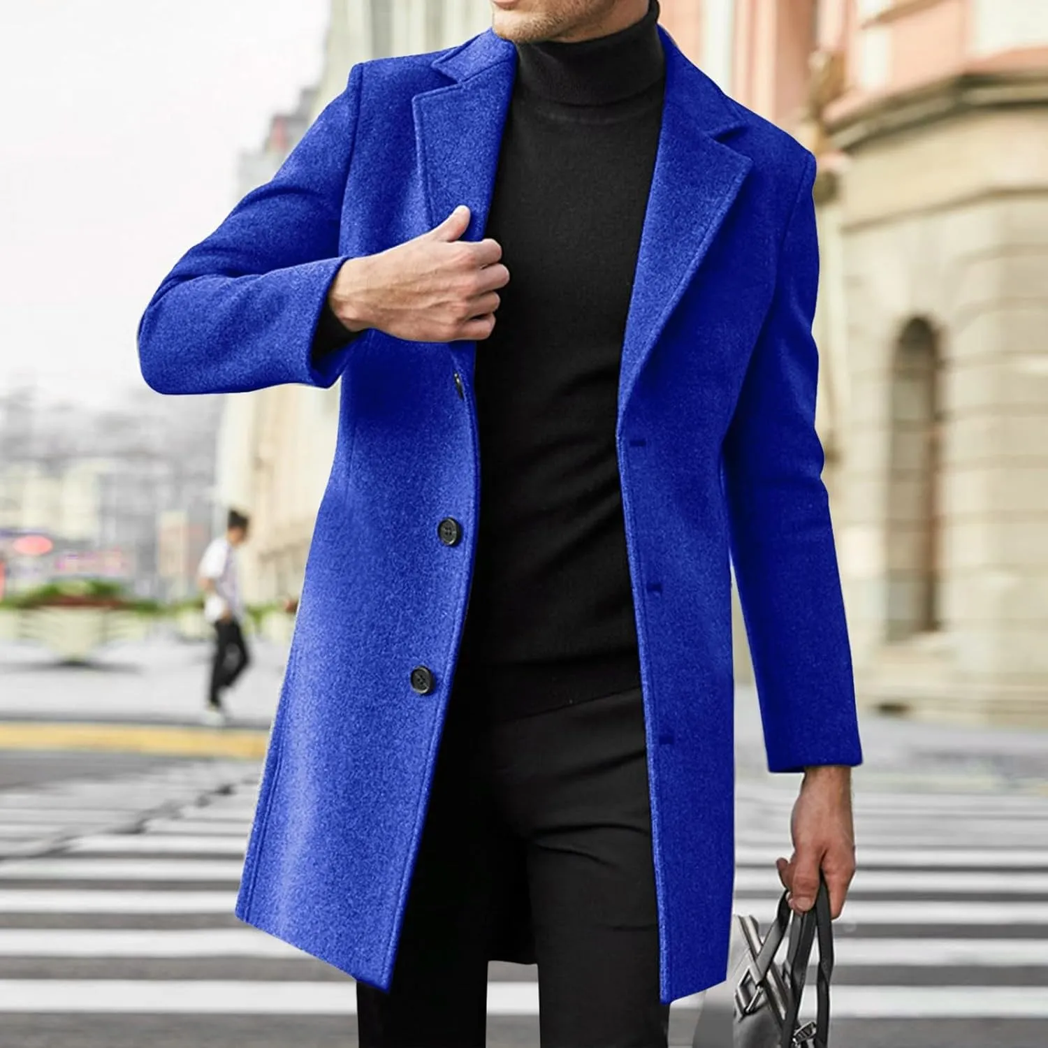 LCMTWX Coats for Men and Winter Jacket Coat Leisure Plus Size Hat Zip Pockets Cotton-Padded Warm Men's Thicken Warm
