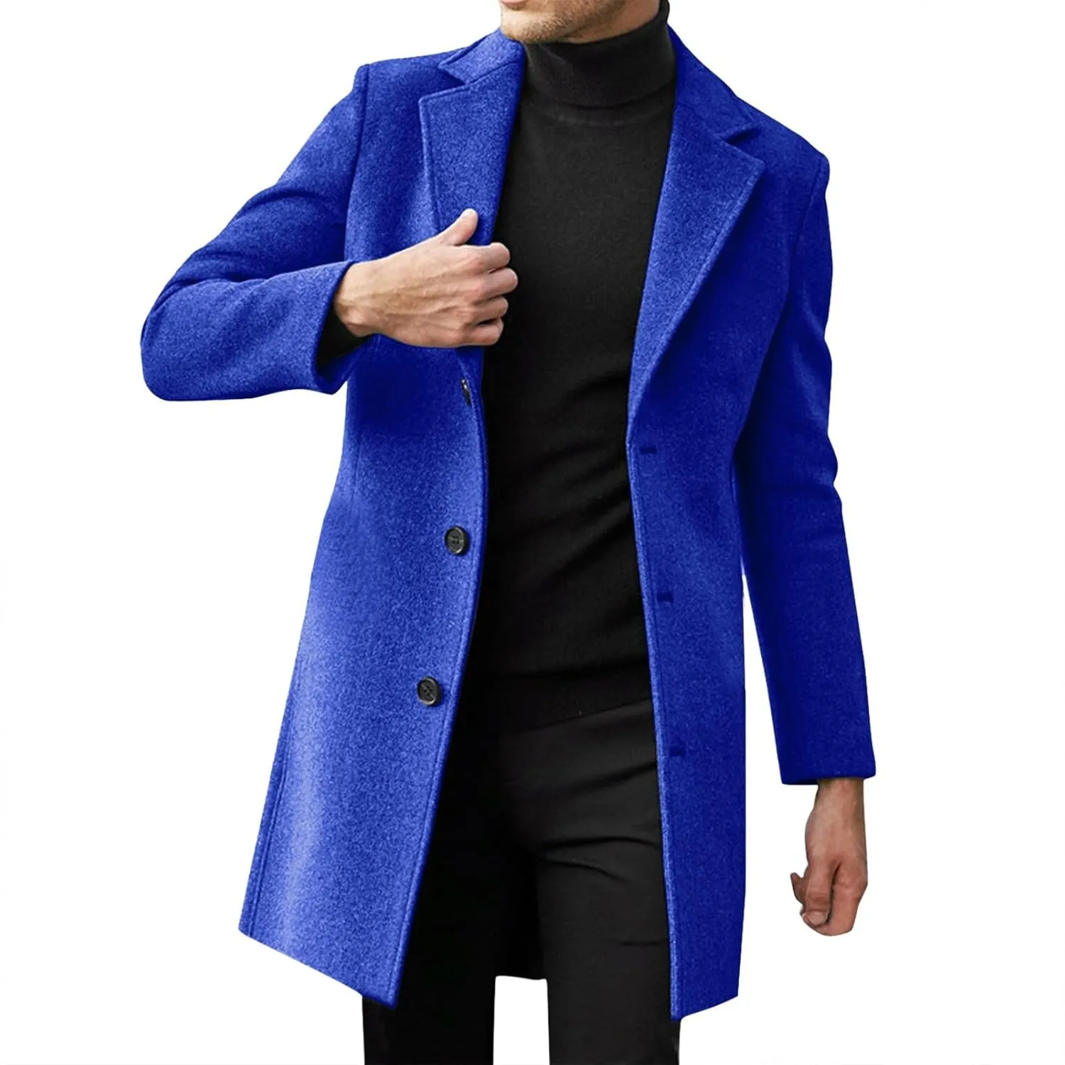 LCMTWX Coats for Men and Winter Jacket Coat Leisure Plus Size Hat Zip Pockets Cotton-Padded Warm Men's Thicken Warm