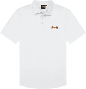 Le TIGRE Classic Cotton Polo Shirts for Men - Breathable Collared Shirts for Men with Stretch - Machine Washable Mens Polo Shirts - White, Size XXL