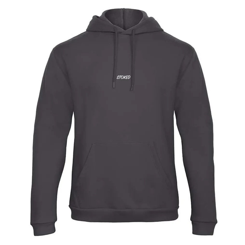 Lightweight Script Hoodie Antraciet