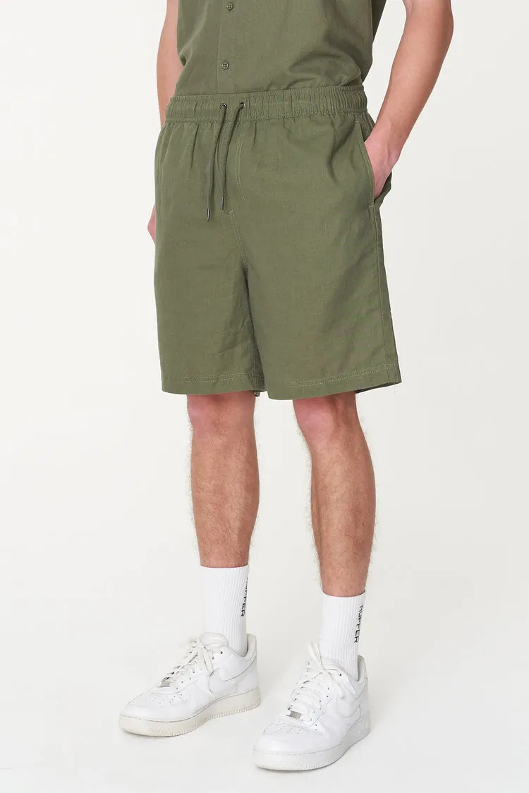 Lin-In Relax Short | Khaki