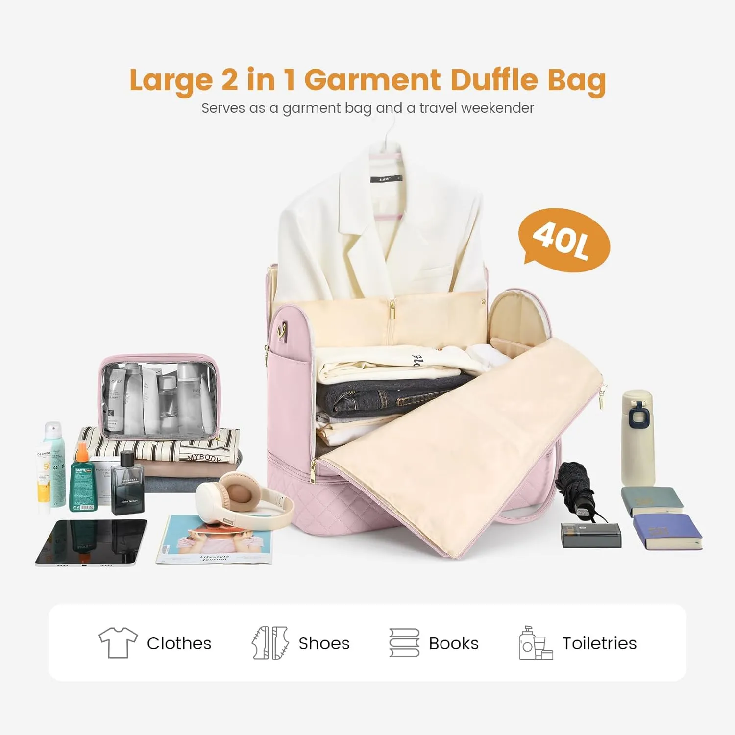 LOVEVOOK Travel Garment Bag for women