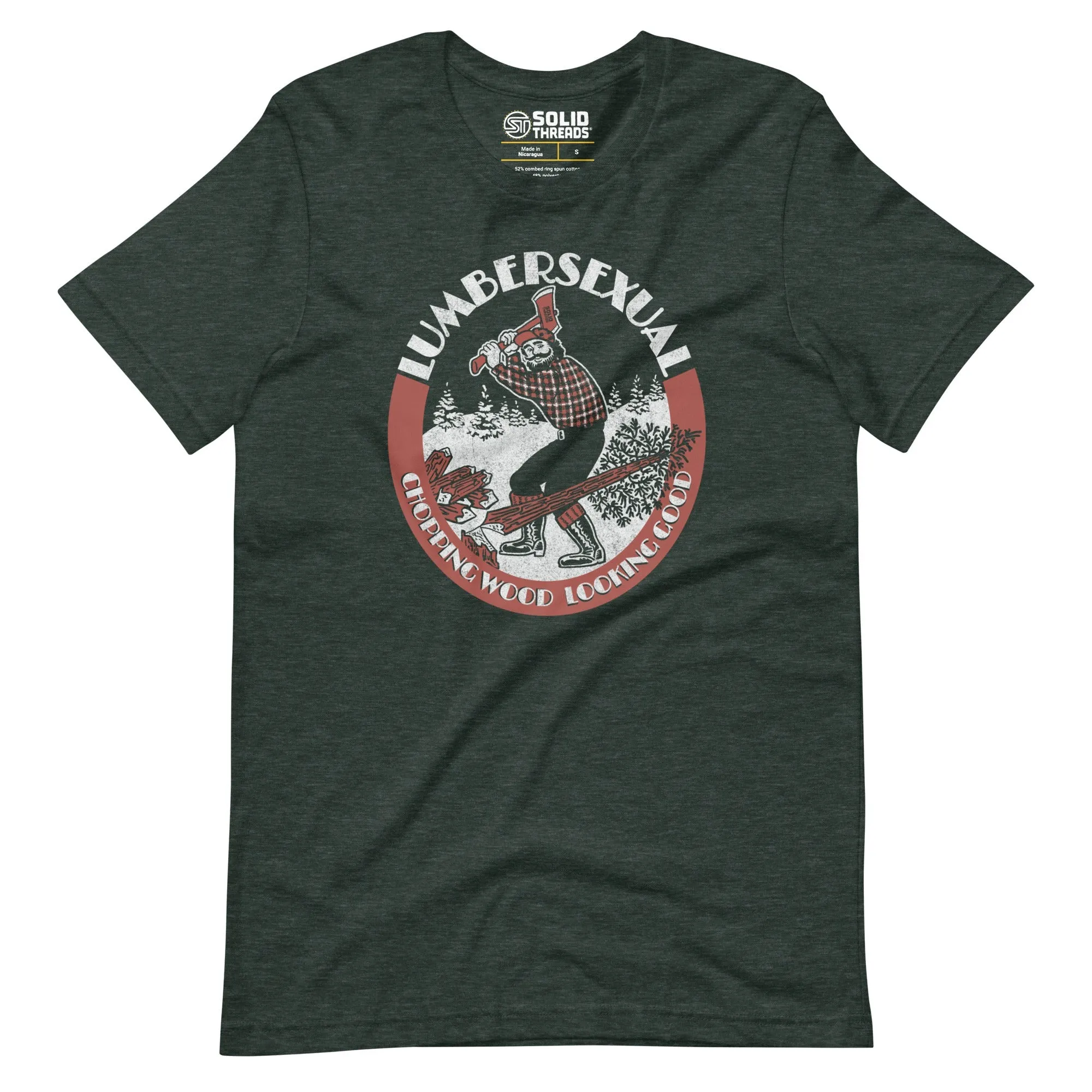 Lumbersexual, Chopping Wood Looking Good Soft Style T-Shirt