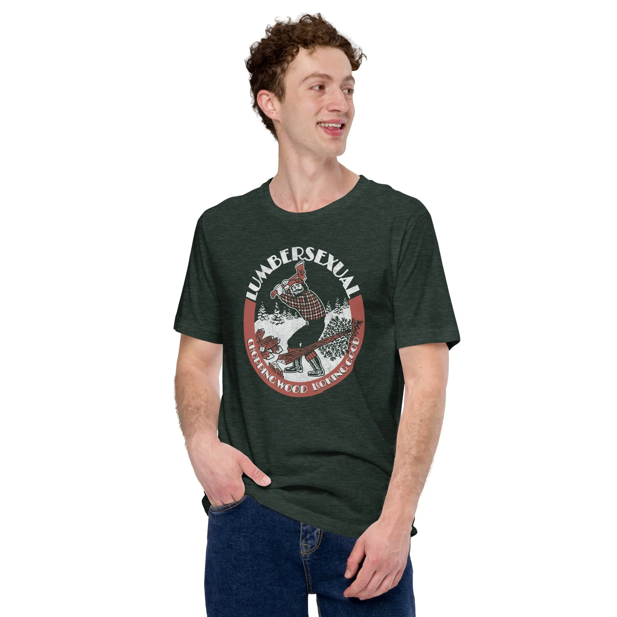 Lumbersexual, Chopping Wood Looking Good Soft Style T-Shirt