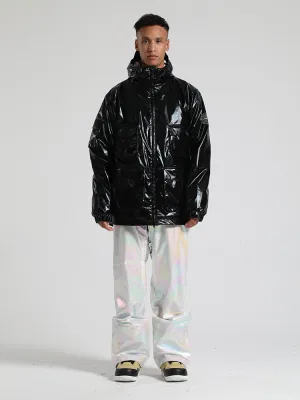 Men's Black Dazzling Ski Suit