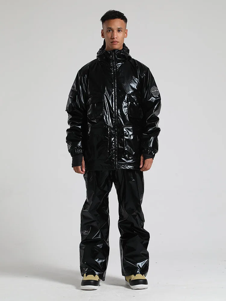 Men's Black Dazzling Ski Suit