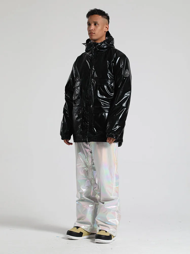 Men's Black Dazzling Ski Suit