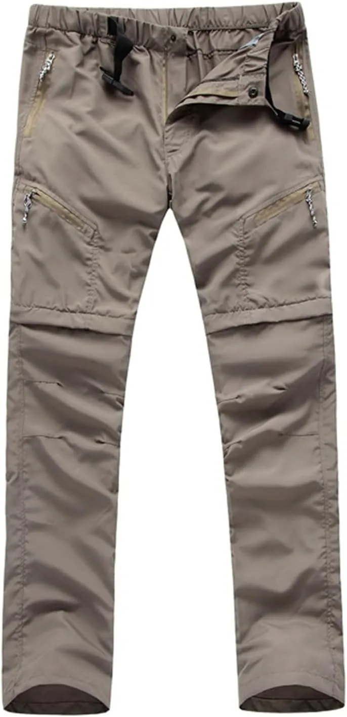 Men's Convertible Hiking Pants Quick Dry Zip Off Trouser Lightweight Breathable Cargo Pant for Outdoor Fishing Travel
