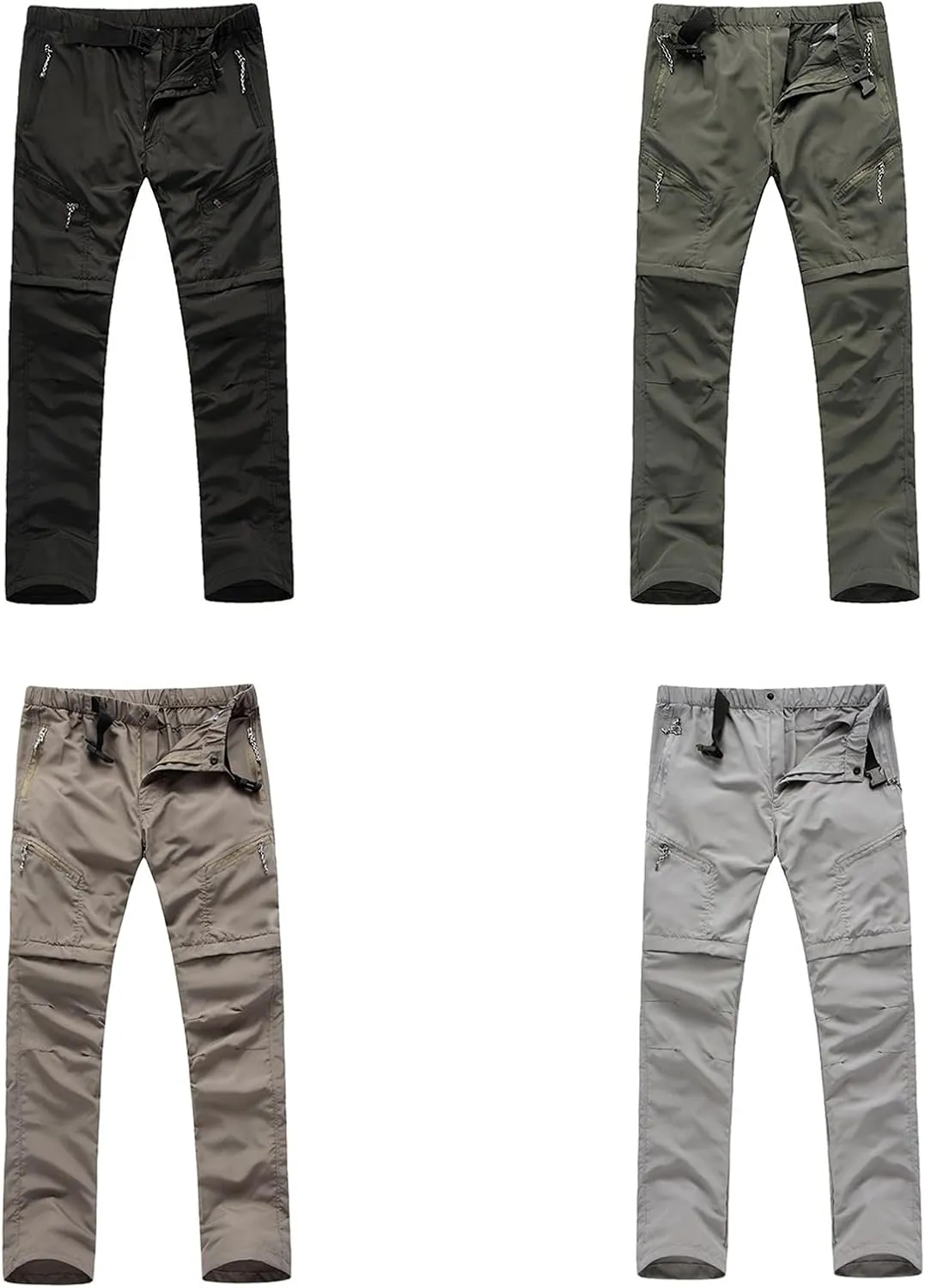 Men's Convertible Hiking Pants Quick Dry Zip Off Trouser Lightweight Breathable Cargo Pant for Outdoor Fishing Travel