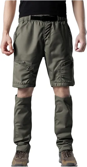 Men's Convertible Hiking Pants Quick Dry Zip Off Trouser Lightweight Breathable Cargo Pant for Outdoor Fishing Travel