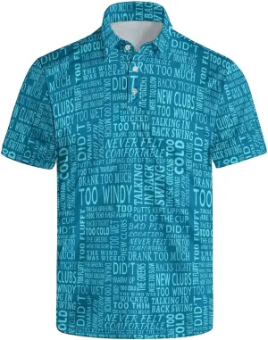 Mens Golf Shirts Shark Golf Polo Shirts for Men Short Sleeve Polo Shirts Golf Mens Polo