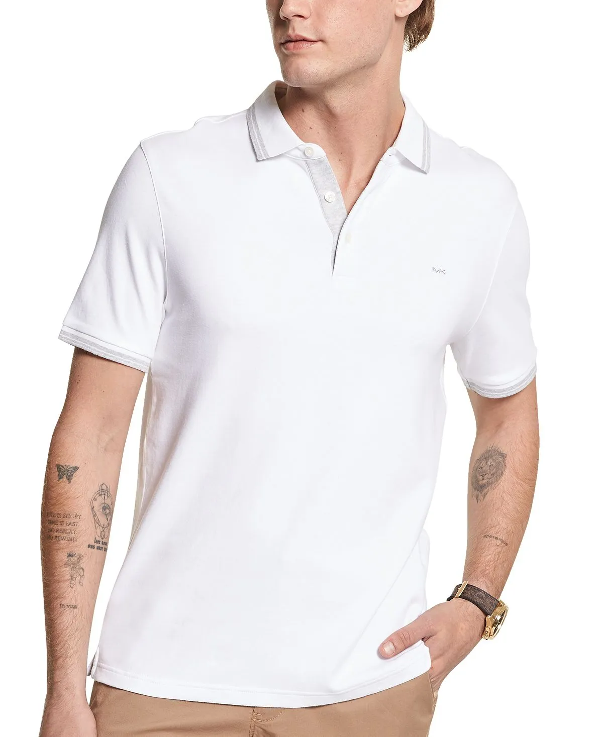 Men's greenwich Michael Kors polo shirt, white