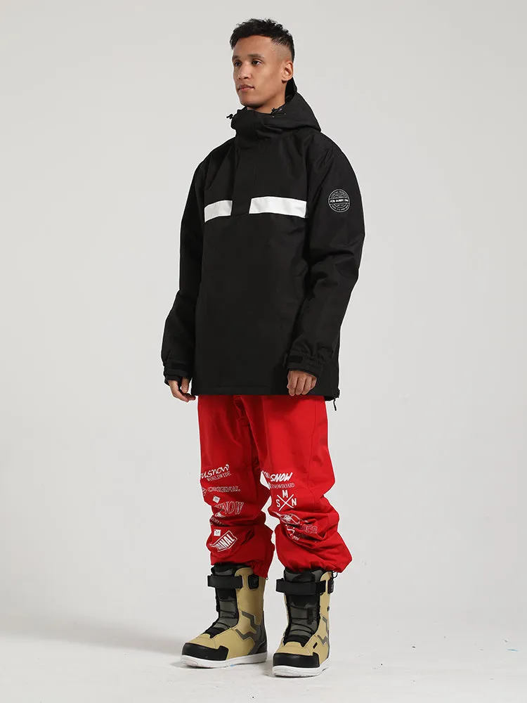 Men's Red Pullover Ski Suit