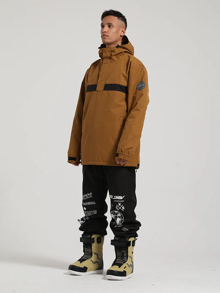 Men's Red Pullover Ski Suit