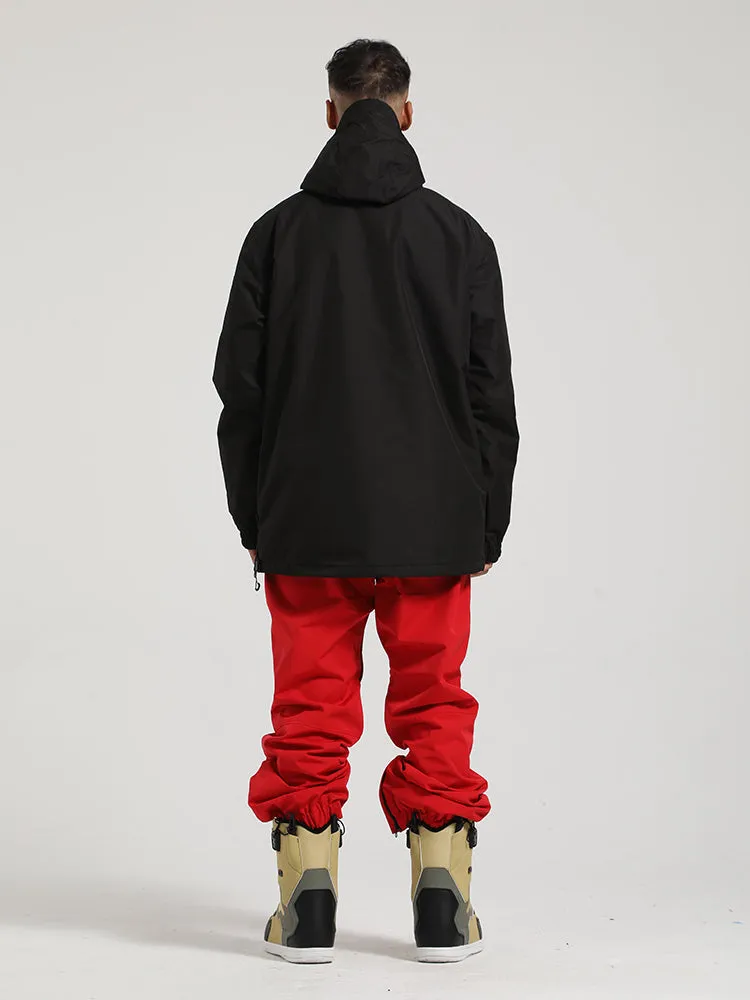 Men's Red Pullover Ski Suit