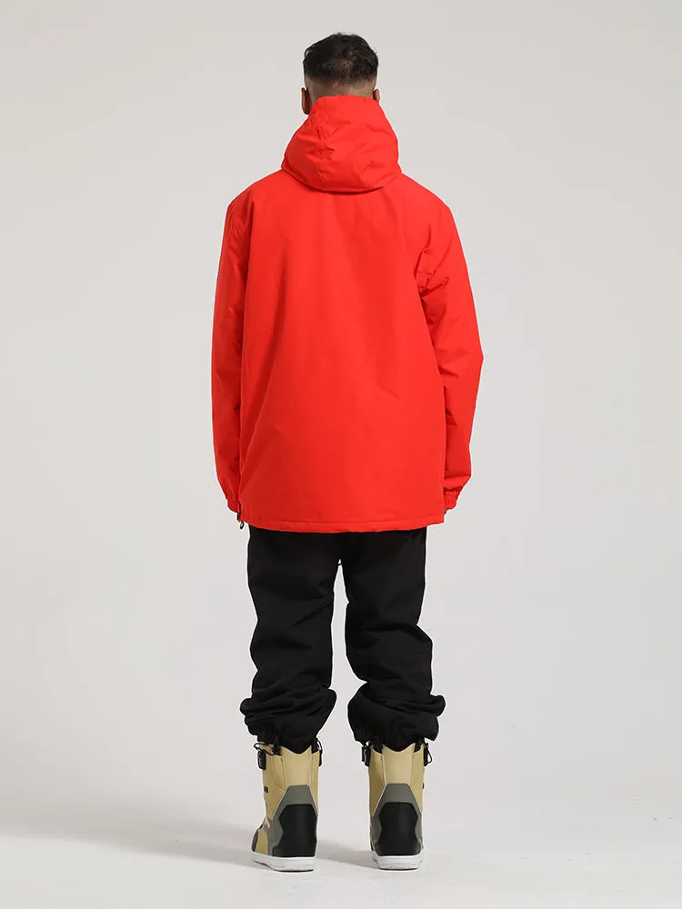 Men's Red Pullover Ski Suit