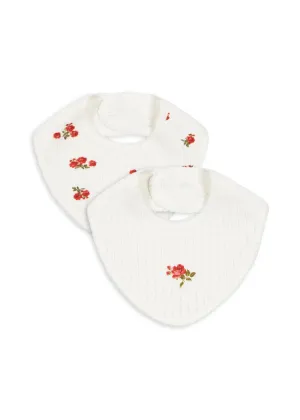 Minnie 2-Pack Bib in Rose Red/Snow White