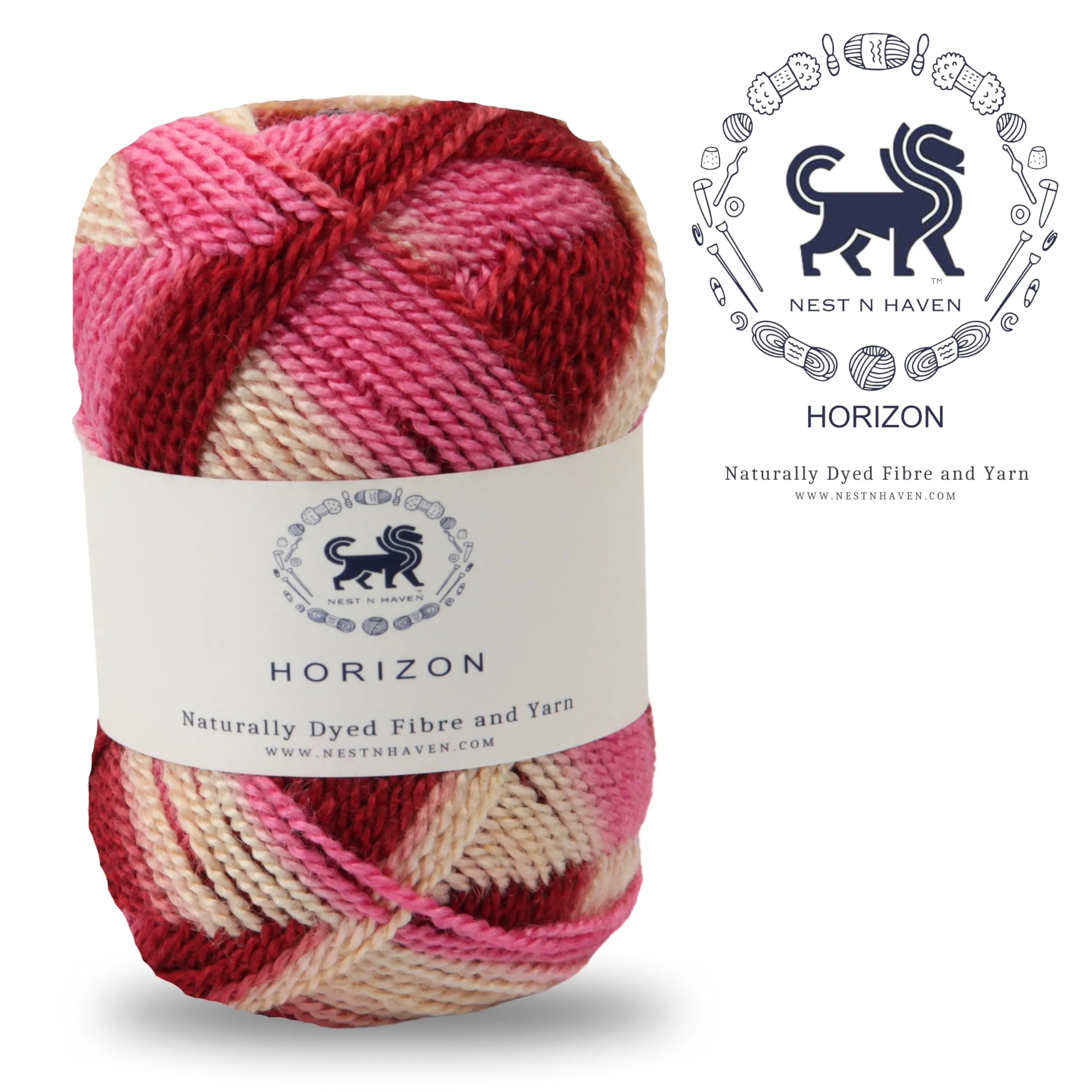 NESTNHAVEN, Wool, Horizon, Acrylic Yarn Supersoft Knitting Wool Ball, (1 Ball/100 Gram Each) Multi Colour Ball Suitable for Craft, Babywear, Baby Blankets, Shade no - NNHH001 (Multicolor 2)