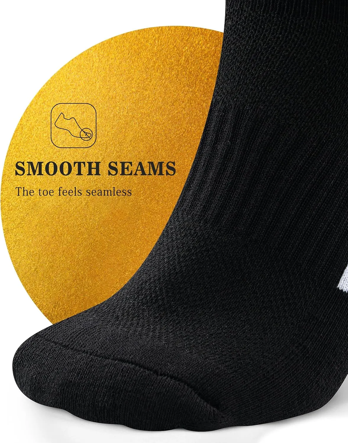 OGW Running/Hiking/Athletics Ankle Socks for Women 5/6 Pack- Thick Cushioned Sock with Arch Support and Moisture-Wicking