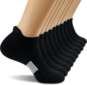 OGW Running/Hiking/Athletics Ankle Socks for Women 5/6 Pack- Thick Cushioned Sock with Arch Support and Moisture-Wicking